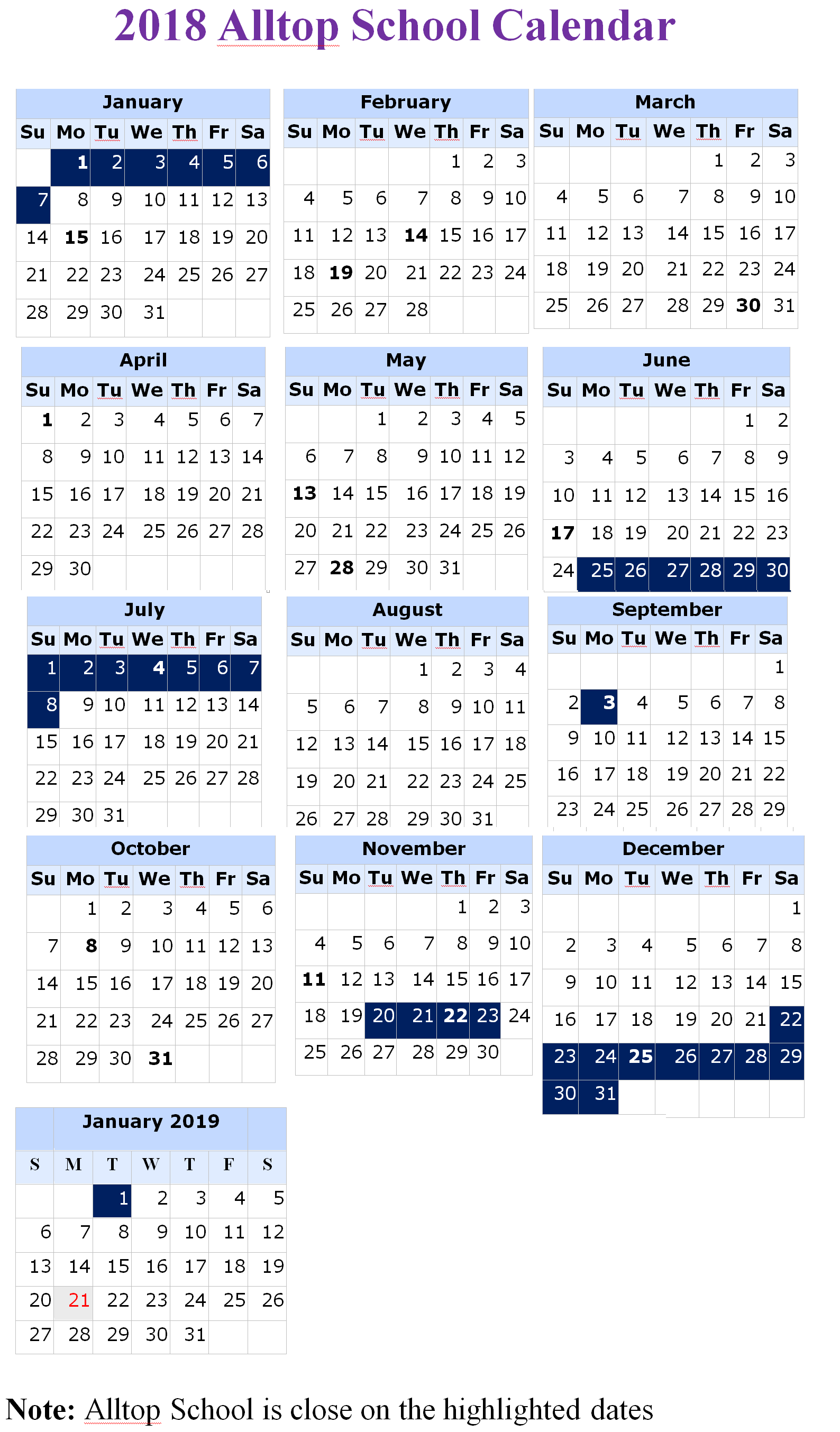 Calendar